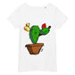 T-shirt da donna basica in tessuto organico